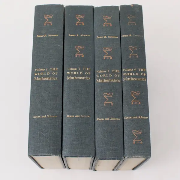 VTG The World of Mathematics 1956 4-Vol HC Set Anthology Compiled James Newman