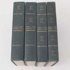 VTG The World of Mathematics 1956 4-Vol HC Set Anthology Compiled James Newman