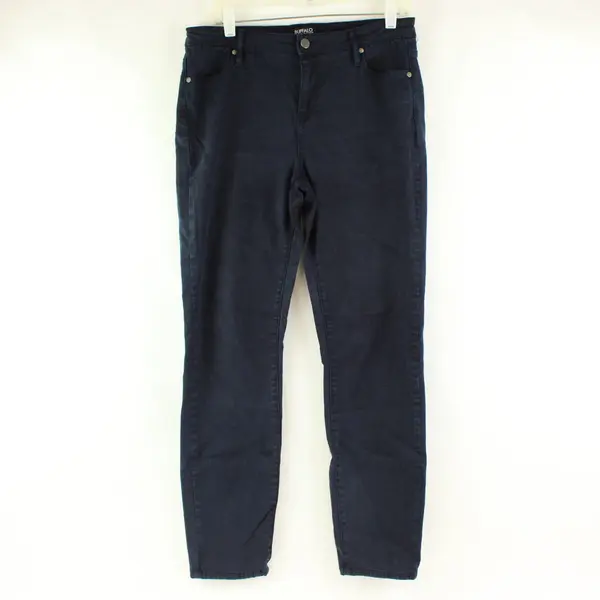 Buffalo David Bitton Women's Navy Mid-Rise Skinny Jeans Size 12/32