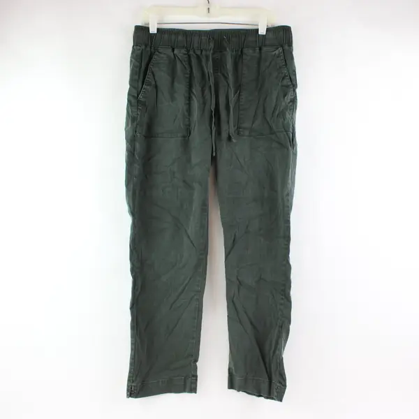 Buffalo David Bitton Women's Medium Dark Green Tapered Drawstring Pants