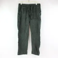 Buffalo David Bitton Women's Medium Dark Green Tapered Drawstring Pants