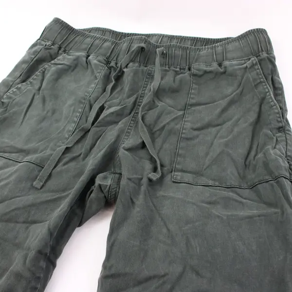 Buffalo David Bitton Women's Medium Dark Green Tapered Drawstring Pants