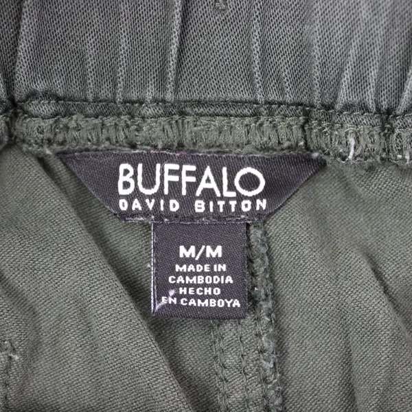 Buffalo David Bitton Women's Medium Dark Green Tapered Drawstring Pants