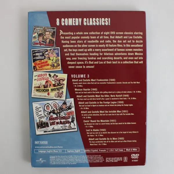 The Best of Bud Abbott & Lou Costello Volume 3 DVD Comedy Collection