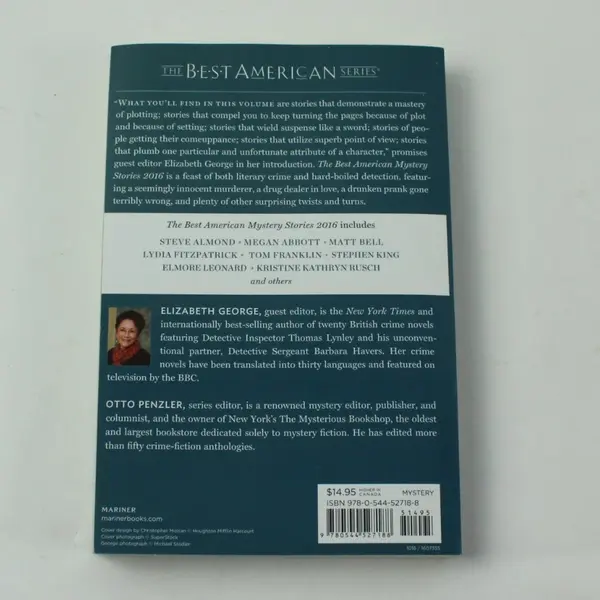 The Best American Mystery Stories 2016 Elizabeth George Editor PB Good