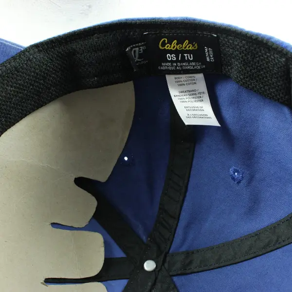 Cabela's Blue U.S. Flag Snapback Hat Adjustable One Size