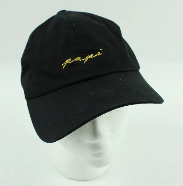 Dad Brand Papi Black Baseball Cap Hat One Size