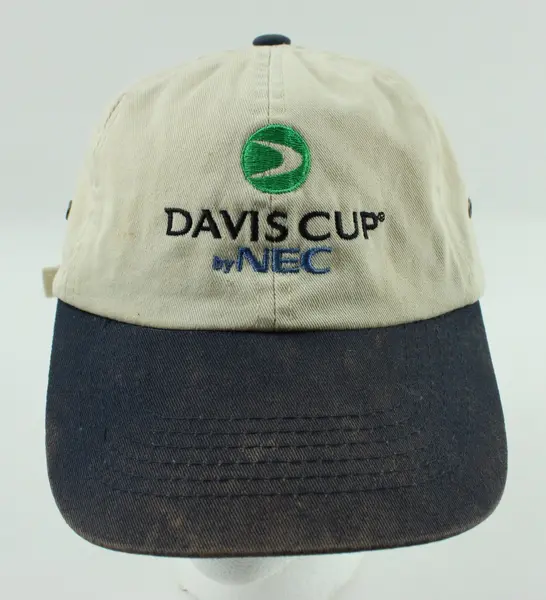 Davis Cup by NEC Baseball Cap Tan Navy USA vs Czech Republic 7-9, 2000
