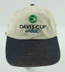 Davis Cup by NEC Baseball Cap Tan Navy USA vs Czech Republic 7-9, 2000