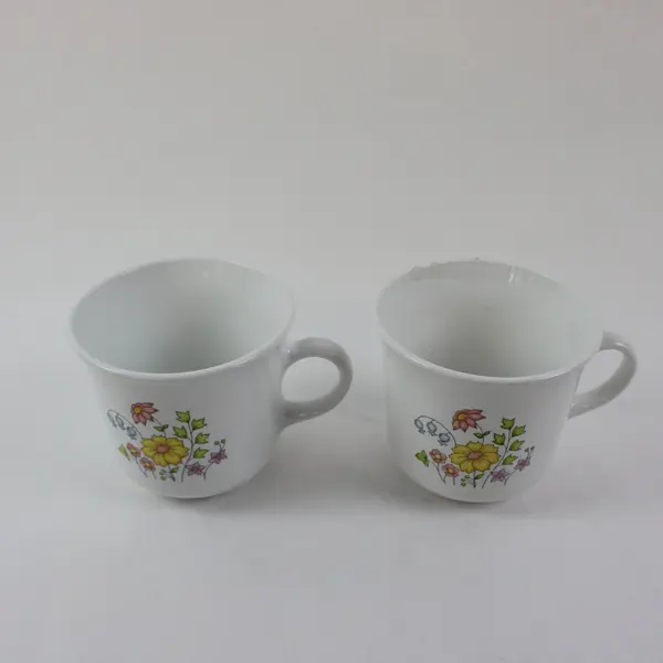 Set of 2 Corelle Spring Meadow Coffee Mugs Corning Floral
