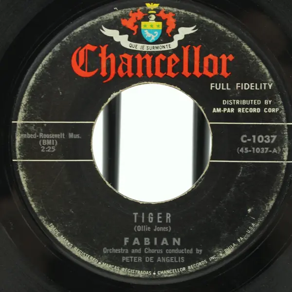 Fabian Tiger / Mighty Cold (To A Warm Warm Heart) 7" Vinyl Record