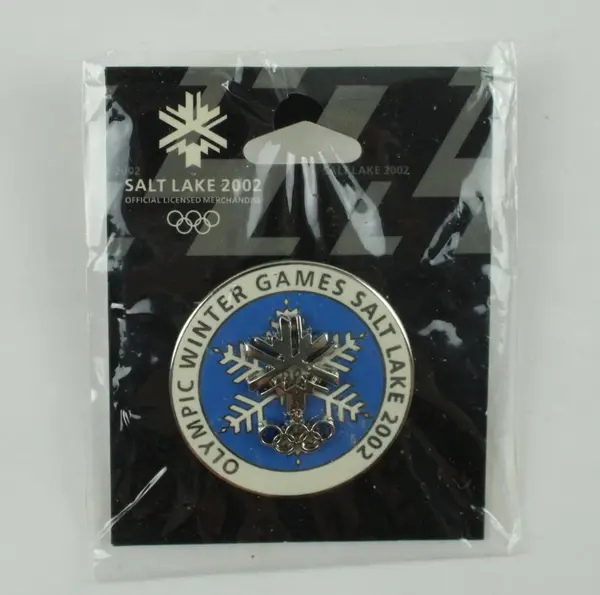 Aminco International 2002 Salt Lake City Winter Olympics Snowflake Lapel Pin