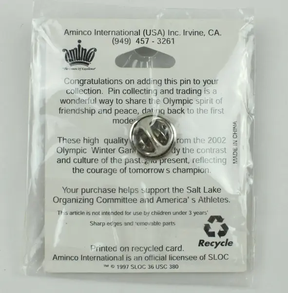 Aminco International 2002 Salt Lake City Winter Olympics Snowflake Lapel Pin
