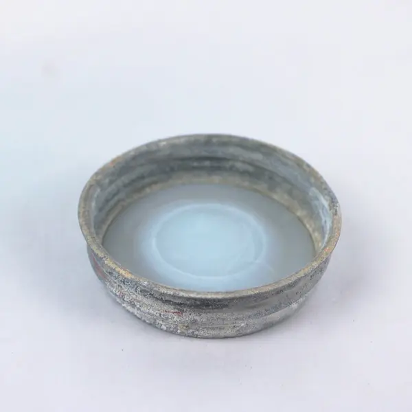 Vintage Ball Perfect Mason Aqua Blue Glass Jar Zinc Lid