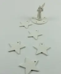 Possible Dreams, Ltd. 1994 White Porcelain Angel & Star Hanging Mobile Nursery 