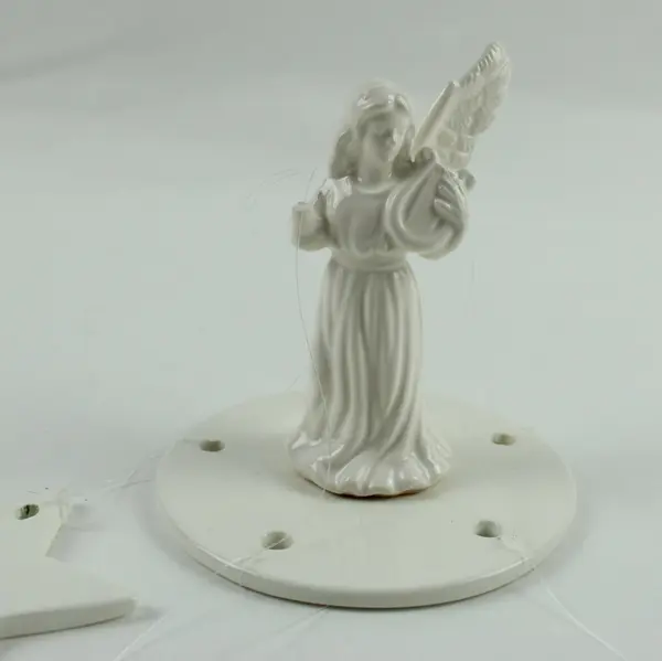 Possible Dreams, Ltd. 1994 White Porcelain Angel & Star Hanging Mobile Nursery 