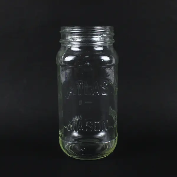 Atlas Mason Jar 40 oz Clear Glass Vintage No Lid