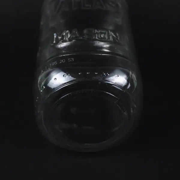 Atlas Mason Jar 40 oz Clear Glass Vintage No Lid