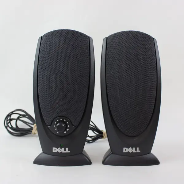 Dell A215 2.0 Stereo Multimedia PC Computer Speakers Black Untested