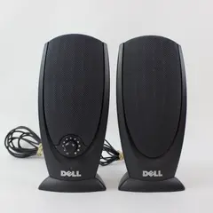 Dell A215 2.0 Stereo Multimedia PC Computer Speakers Black Untested