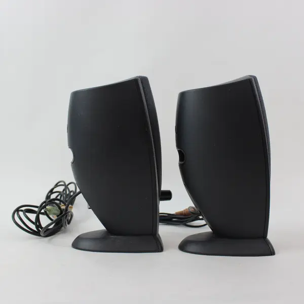 Dell A215 2.0 Stereo Multimedia PC Computer Speakers Black Untested
