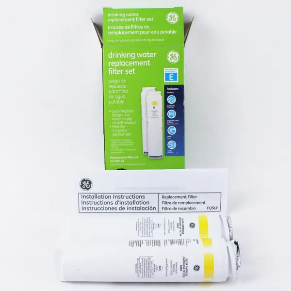 GE FQSLF GXSL55 Under Sink Water Filter Replacement Set 6 Month