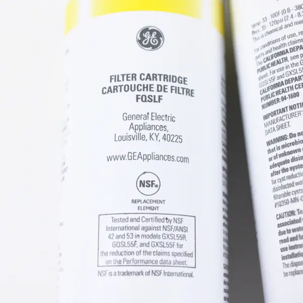 GE FQSLF GXSL55 Under Sink Water Filter Replacement Set 6 Month