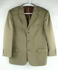Angelo Rossi Le Collezioni Men's Tan Blazer 42S Button Front