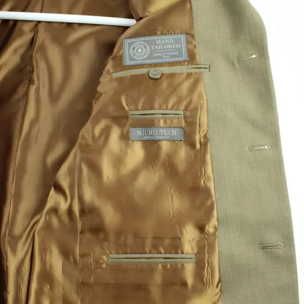 Angelo Rossi Le Collezioni Men's Tan Blazer 42S Button Front