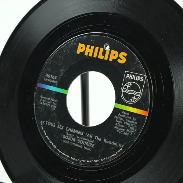 The Singing Nun Soeur Sourire  7" Vinyl Record Philips 40165