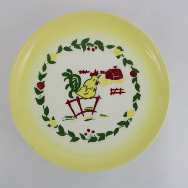 Set of 5 Brock California Farmhouse Yellow Bread & Butter Plates