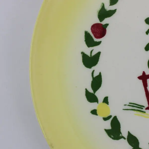 Set of 5 Brock California Farmhouse Yellow Bread & Butter Plates
