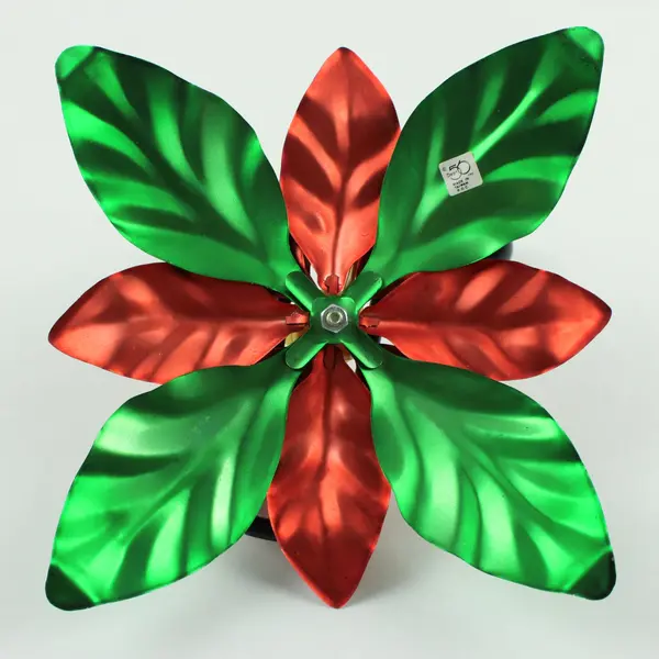 Dept 56 Poinsettia Taper Candle Holder Christmas Holiday Decor