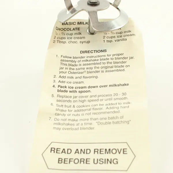 Oster 6670 Milkshake Mixing Blade for Osterizer Blenders Stainless Steel