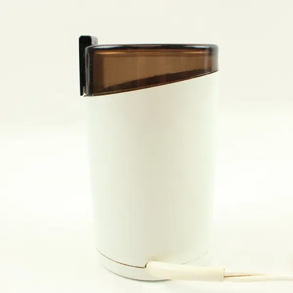 KRUPS 203 Electric Coffee Bean Grinder White With Brown Lid