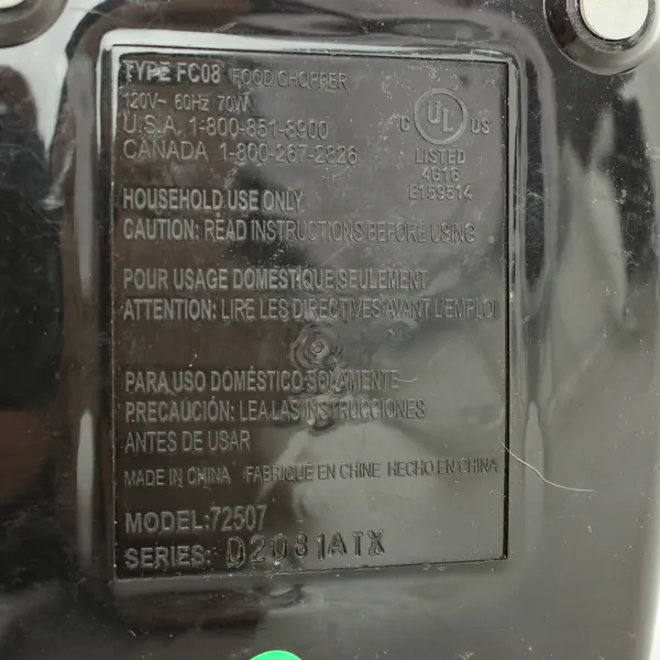Proctor Silex 72507 1.5-Cup Electric Food Chopper