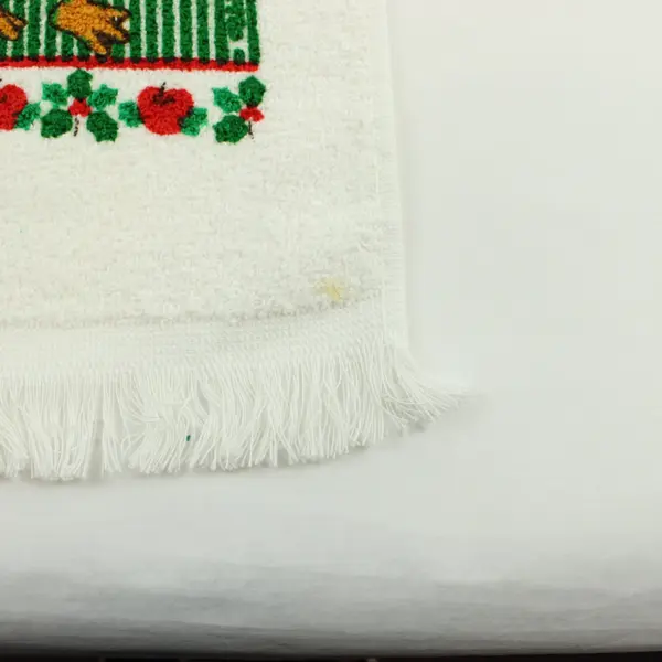 Cannon Vintage Christmas Goose Santa Kitchen Hand Towels Set of 2