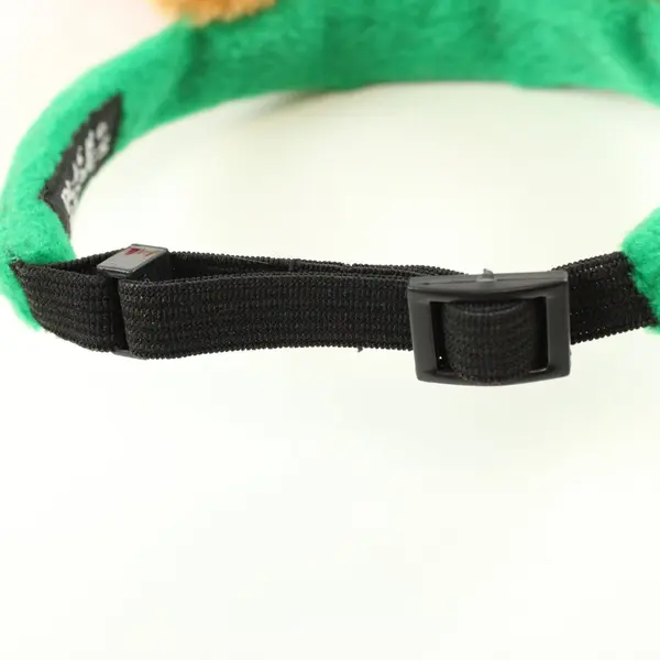 Plush Puppies Dog Antlers Headband Green Adjustable Strap Costume