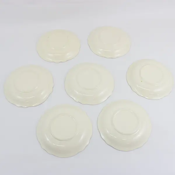 Set of 7 Antique C.C. Thompson Floral Fruit Bowls Decorative Serveware