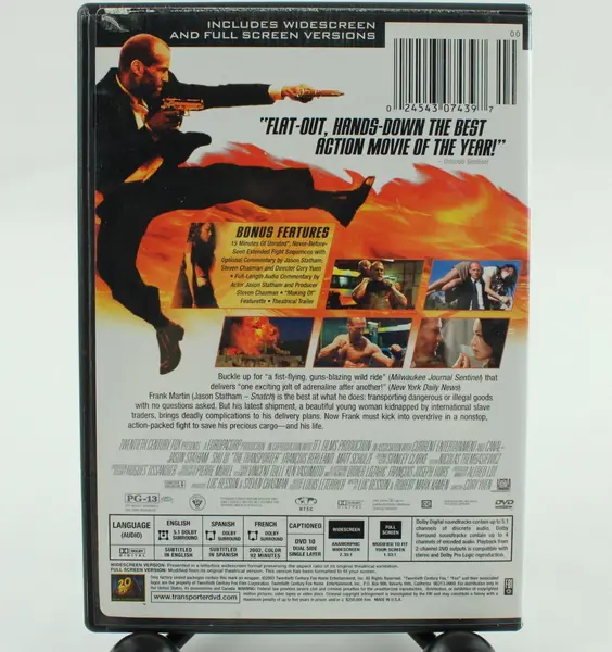 The Transporter DVD 2002 Jason Statham Shu Qi
