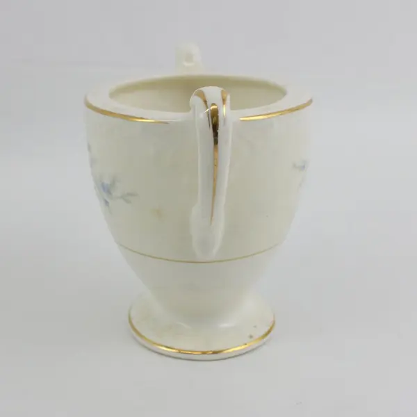 Homer Laughlin Eggshell Georgian Countess Footed Sugar Bowl With Lid