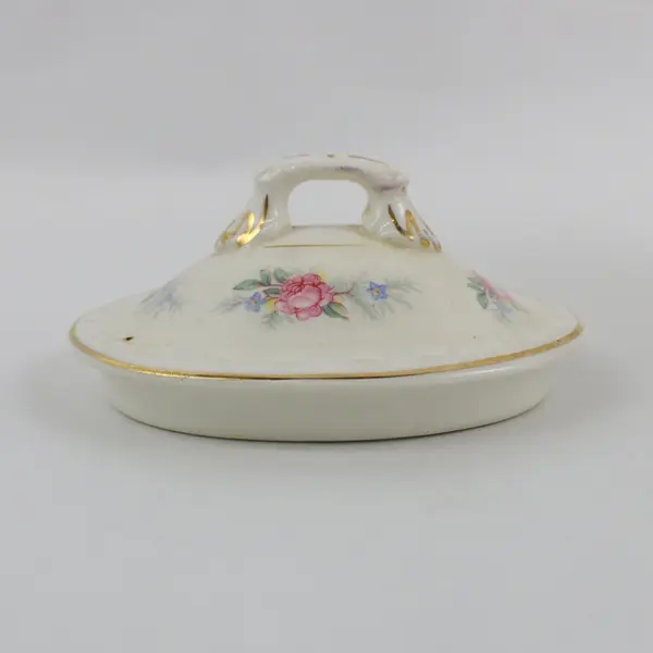 Homer Laughlin Eggshell Georgian Countess Footed Sugar Bowl With Lid