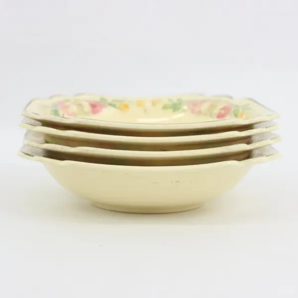 Homer Laughlin Esther Square Fruit Bowls Set of 4 1930s
