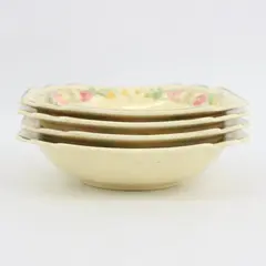 Homer Laughlin Esther Square Fruit Bowls Set of 4 1930s