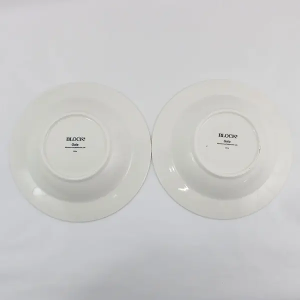Block Gala Set of 2 Large Rim Soup Bowls 9-1/8"
