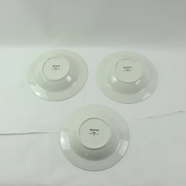 Block Gala Set of 3 Large Rim Soup Bowls 9-1/8"