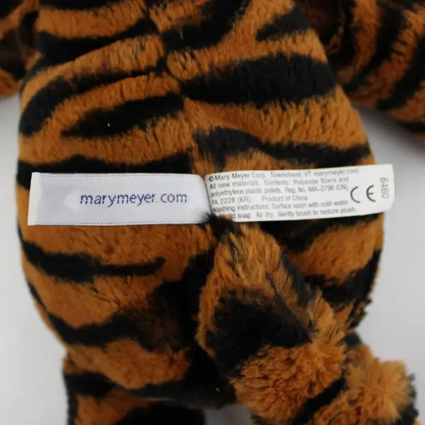 Mary Meyer Plush Tiger Stuffed Animal 14 Inch Orange Black