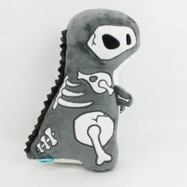 Bellzi Fossil Rexxi Dinosaur Plush Black Glow in the Dark 13 Inch