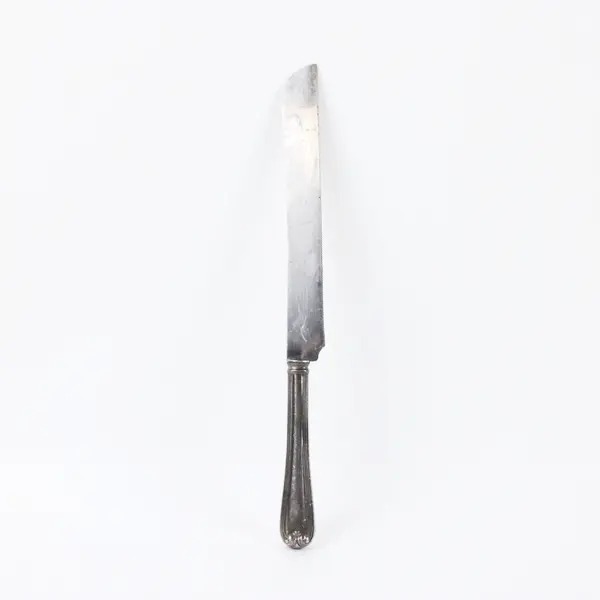 Gorham Heritage Silverplate Cake Knife with Replaced Stainless Steel Blade 