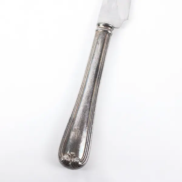 Gorham Heritage Silverplate Cake Knife with Replaced Stainless Steel Blade 